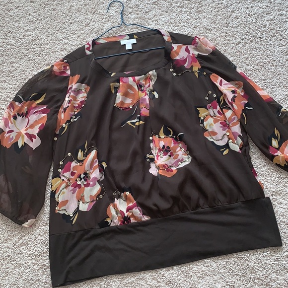 Charter Club Floral Top - Picture 4 of 4